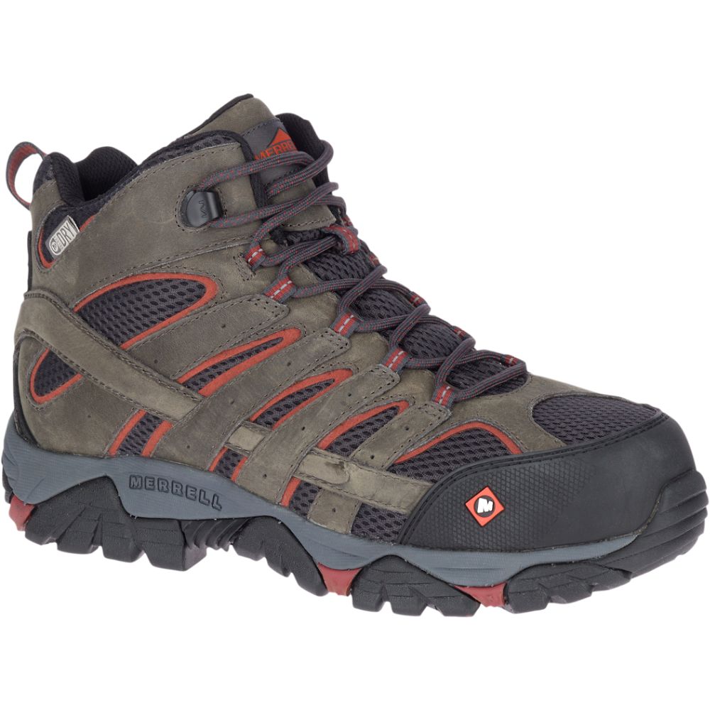 Merrell Moab Vertex Mid Waterproof Vízálló Bakancs Férfi Olivazöld | ME0499-HU