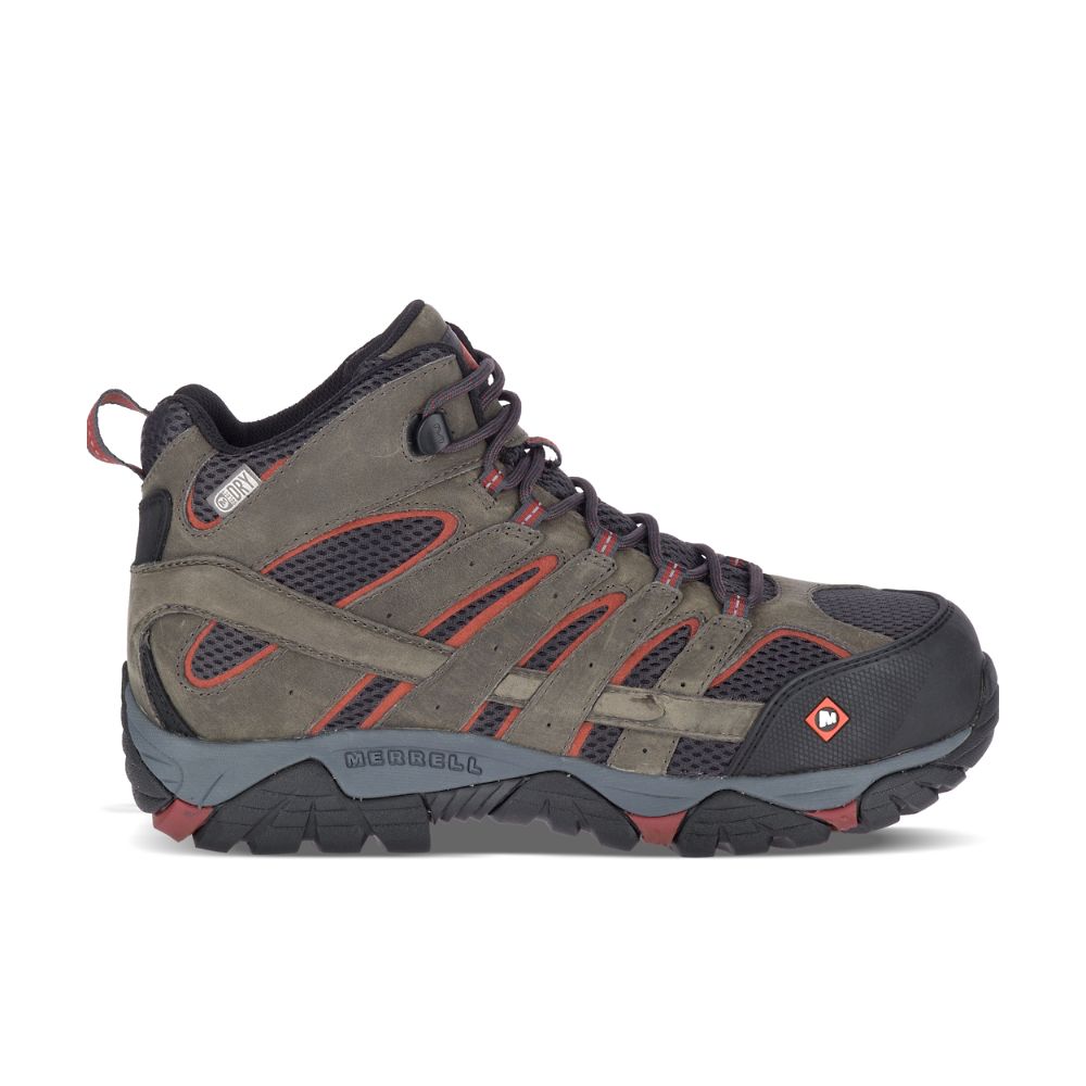 Merrell Moab Vertex Mid Waterproof Vízálló Bakancs Férfi Olivazöld | ME0499-HU