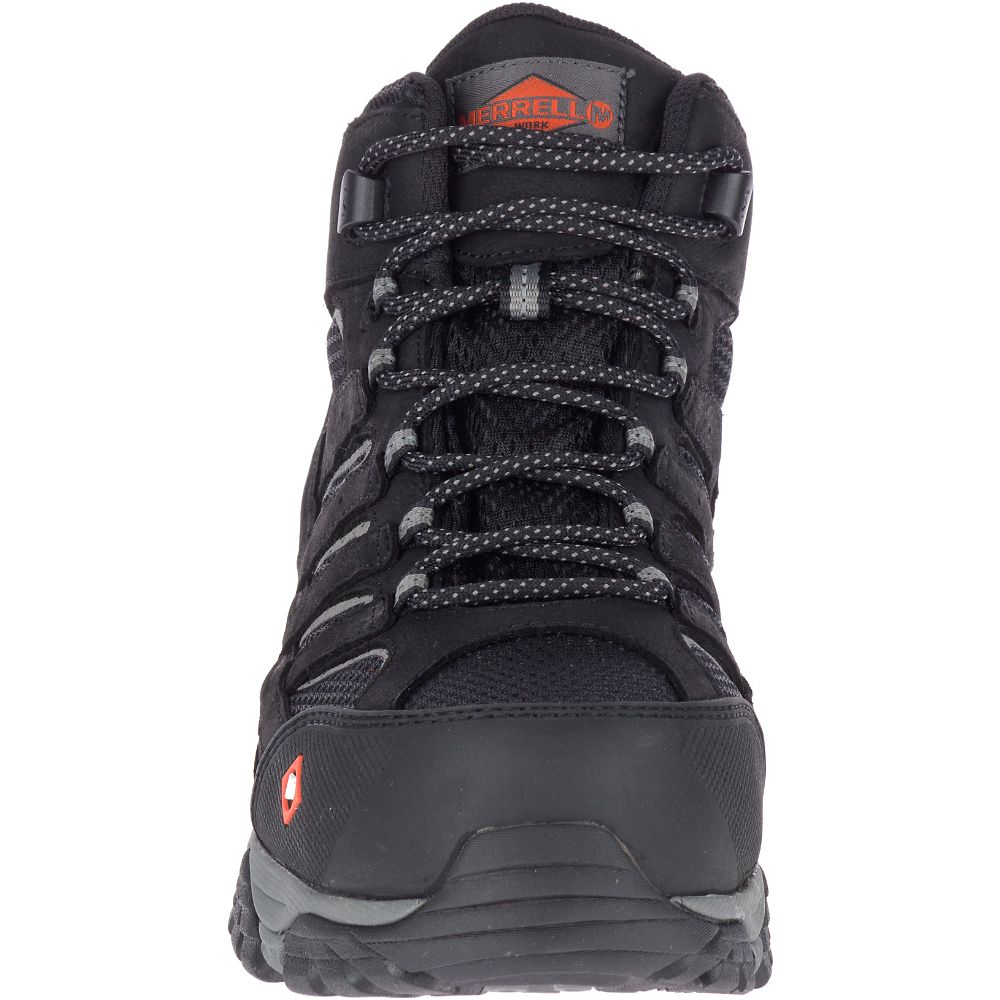 Merrell Moab Vertex Mid Wide Width Waterproof Vízálló Bakancs Férfi Fekete | ME0501-HU