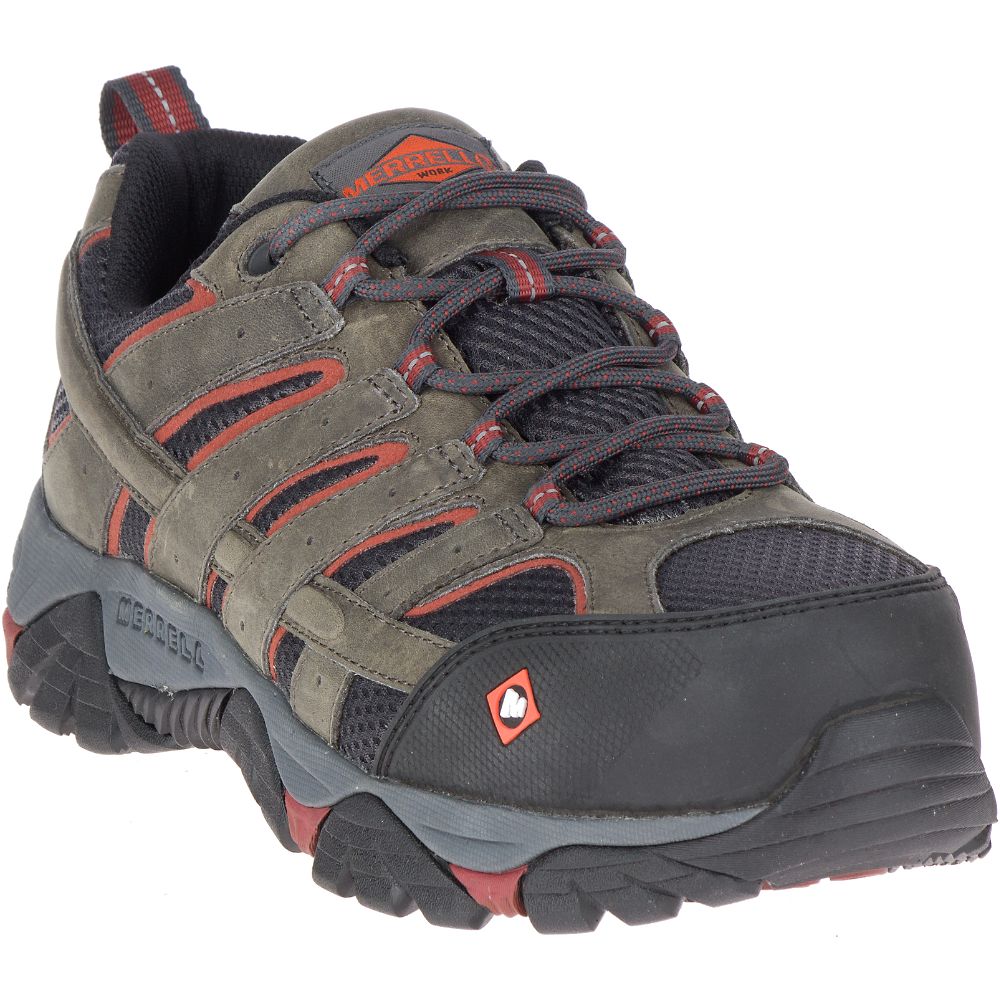 Merrell Moab Vertex Vent Comp Toe Munkacipő Férfi Kávé | ME0576-HU