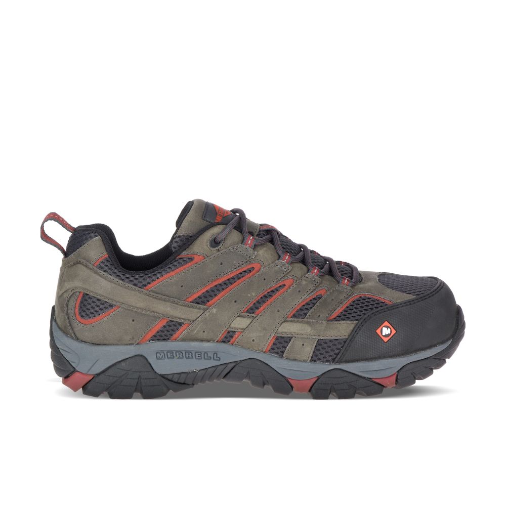 Merrell Moab Vertex Vent Comp Toe Munkacipő Férfi Kávé | ME0576-HU