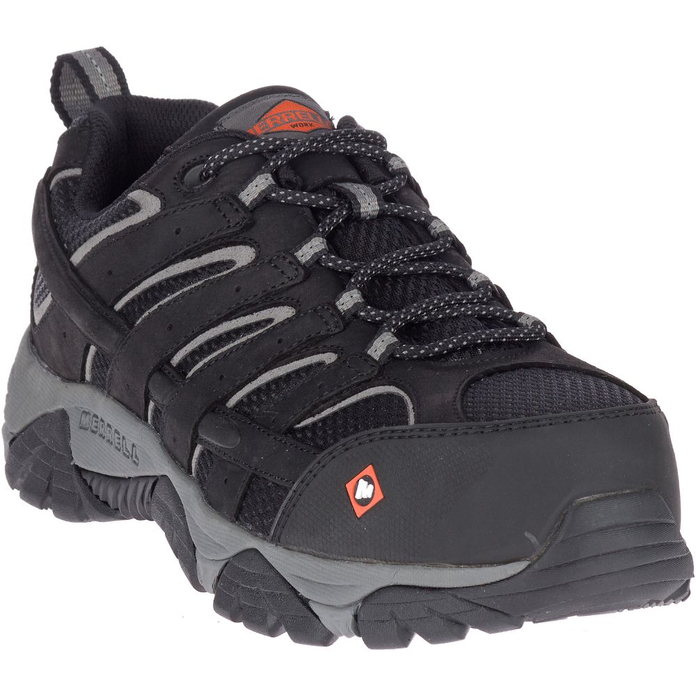 Merrell Moab Vertex Vent Comp Toe Wide Width Munkacipő Férfi Fekete | ME0577-HU