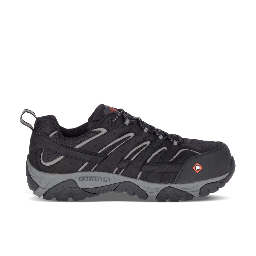 Merrell Moab Vertex Vent Comp Toe Wide Width Munkacipő Férfi Fekete | ME0577-HU