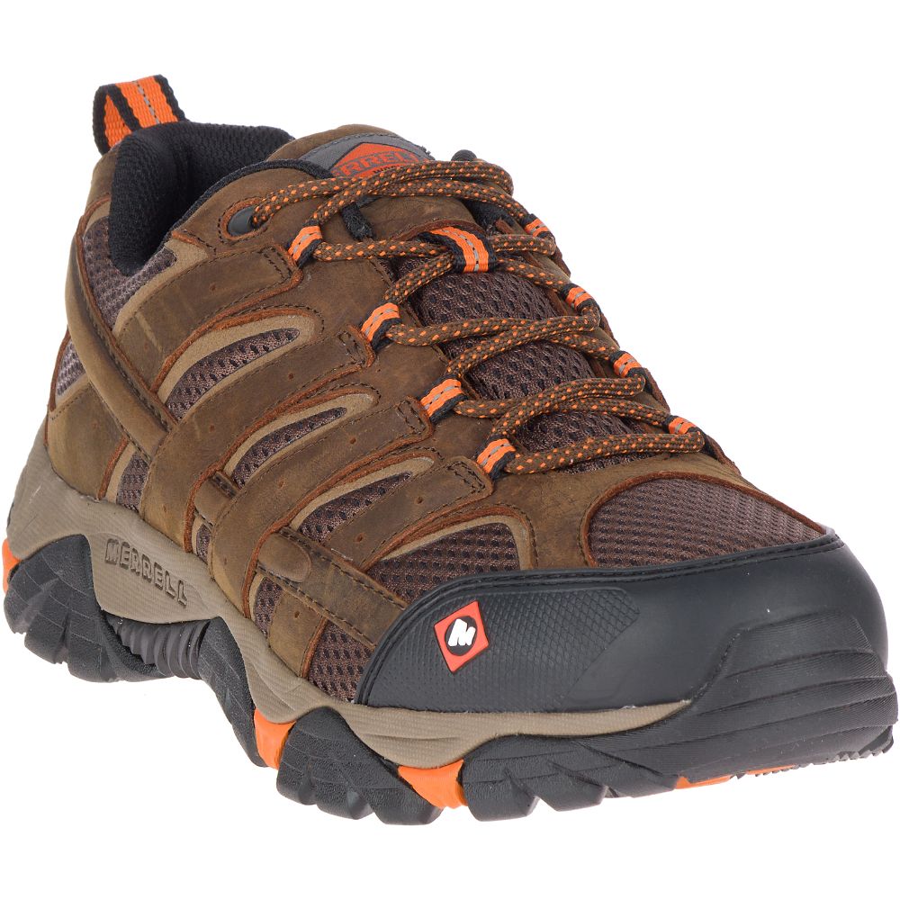 Merrell Moab Vertex Vent SR Munkacipő Férfi Kávé | ME0578-HU