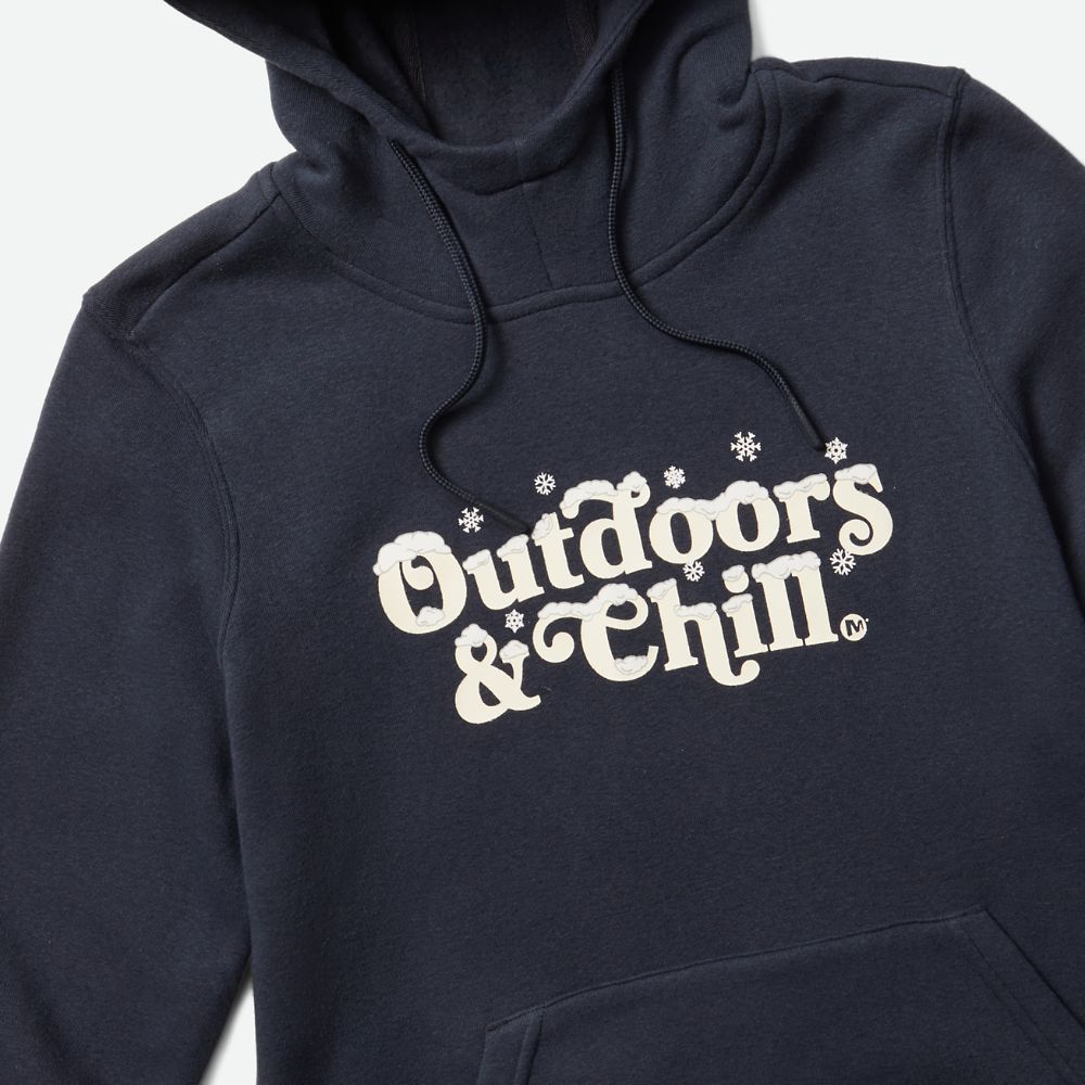 Merrell Outdoors and Chill Kapucnis Pulóver Férfi Sötétkék | ME0038-HU