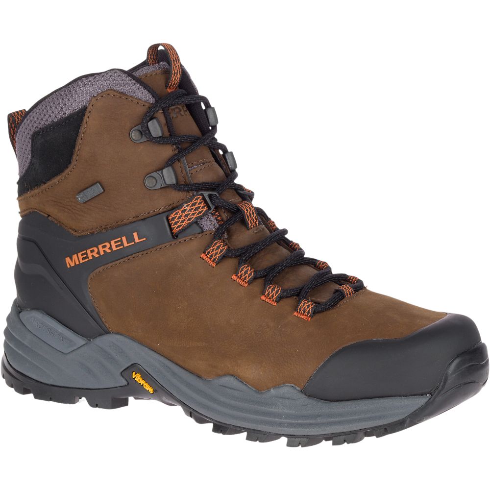 Merrell Phaserbound 2 Tall Waterproof Vízálló Bakancs Férfi Kávé | ME0507-HU