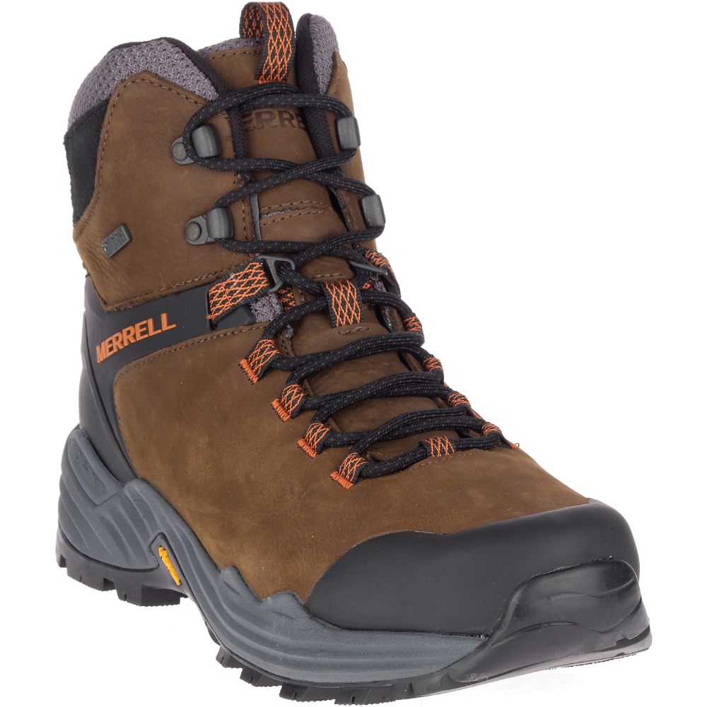 Merrell Phaserbound 2 Tall Waterproof Vízálló Bakancs Férfi Kávé | ME0507-HU