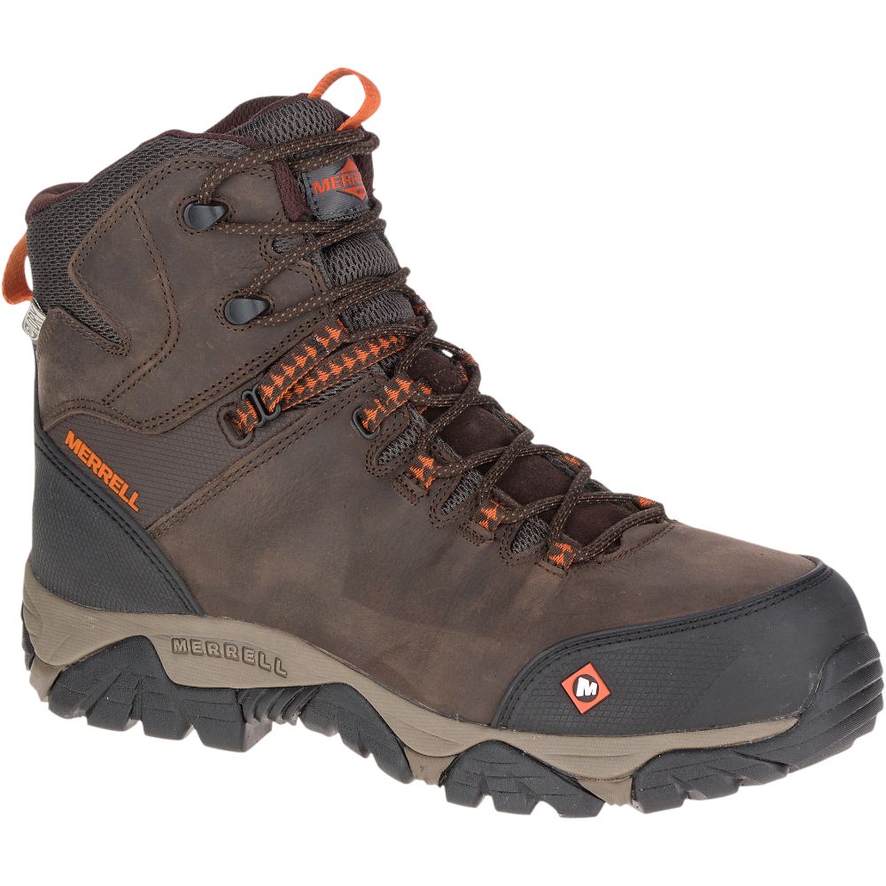 Merrell Phaserbound Mid Waterproof Vízálló Bakancs Férfi Kávé | ME0508-HU