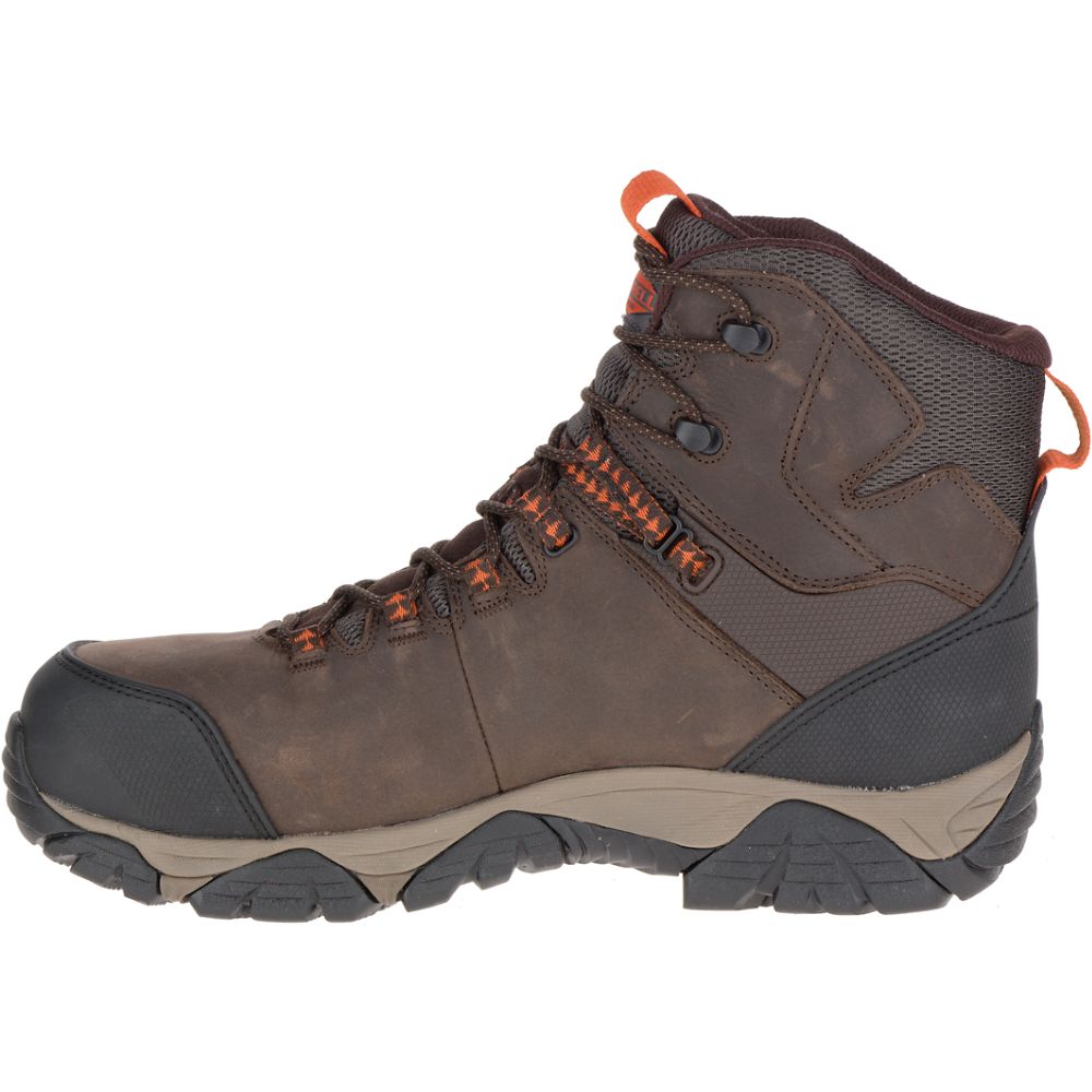 Merrell Phaserbound Mid Waterproof Vízálló Bakancs Férfi Kávé | ME0508-HU