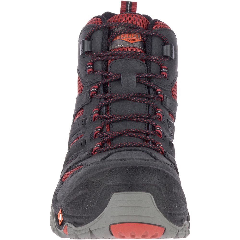 Merrell Strongfield Mid Waterproof Vízálló Bakancs Férfi Fekete | ME0519-HU