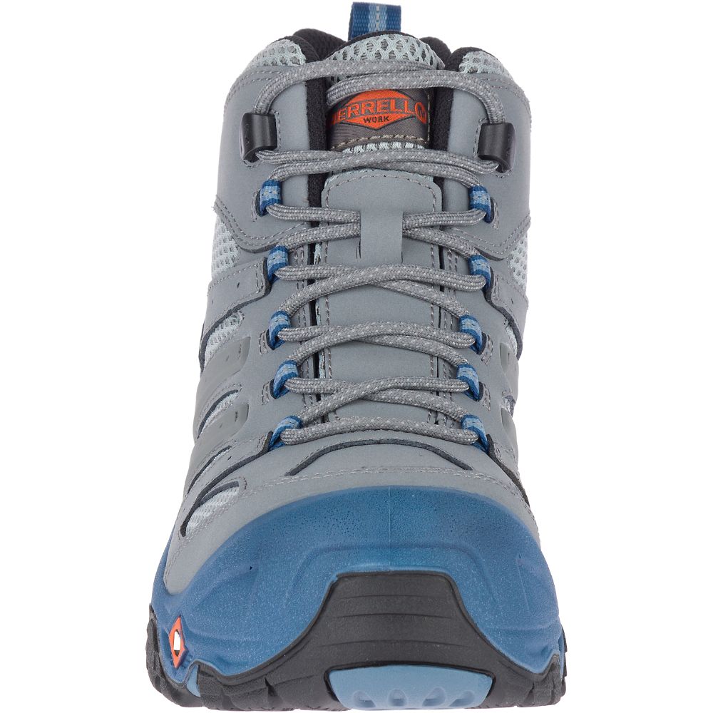 Merrell Strongfield Mid Wide Width Waterproof Vízálló Bakancs Férfi Szürke | ME0520-HU