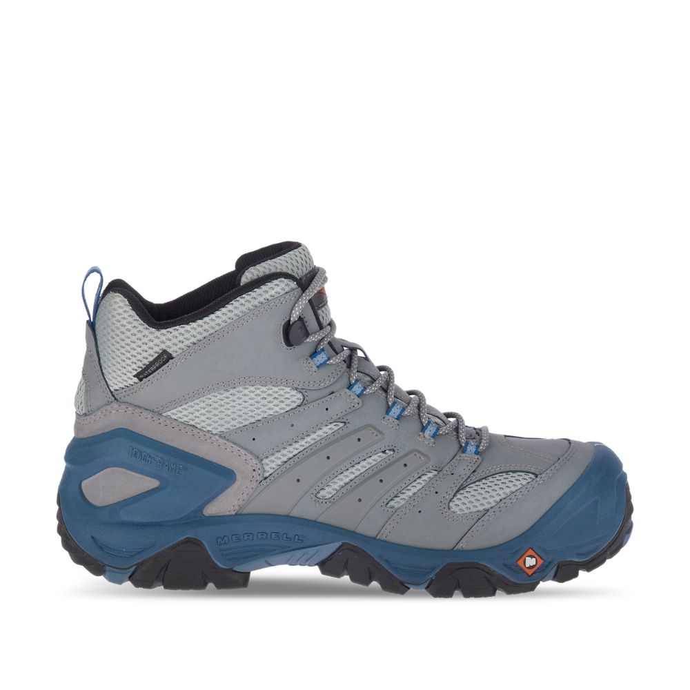 Merrell Strongfield Mid Wide Width Waterproof Vízálló Bakancs Férfi Szürke | ME0520-HU