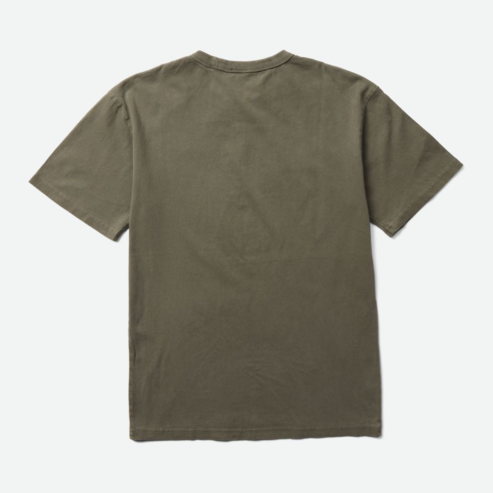 Merrell Sunbaked Arc T-Shirts Férfi Olivazöld | ME0099-HU