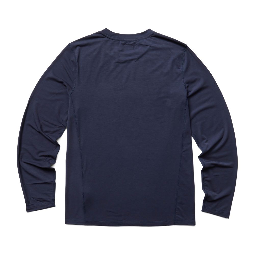 Merrell Tencel™ Long Sleeve T-Shirts Férfi Sötétkék | ME0111-HU