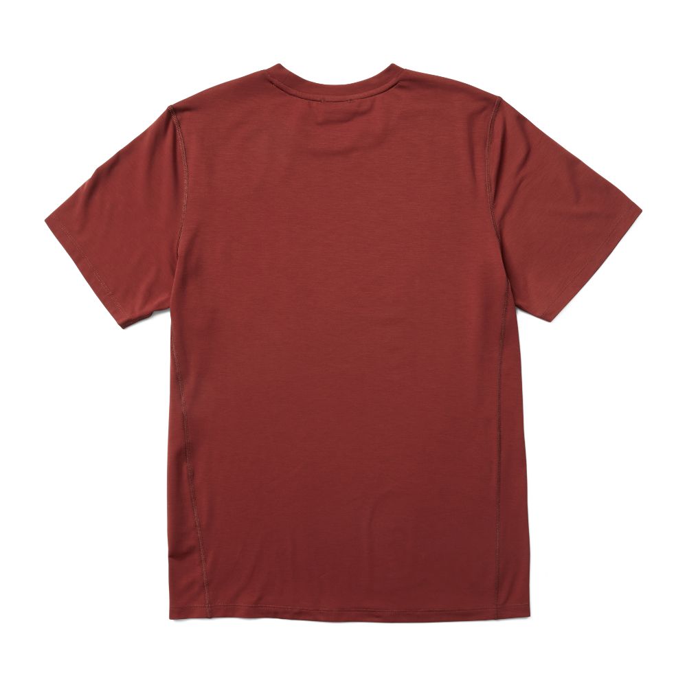 Merrell Tencel™ Short Sleeve T-Shirts Férfi Bordó | ME0107-HU