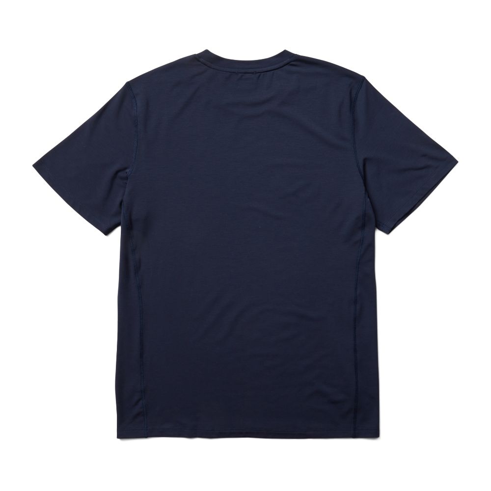 Merrell Tencel™ Short Sleeve T-Shirts Férfi Kék | ME0108-HU