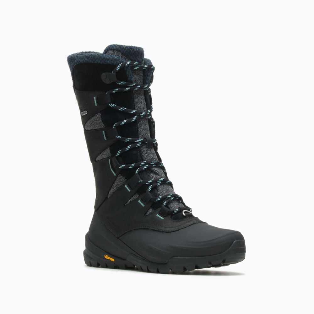 Merrell Thermo Aurora 2 Tall Shell Waterproof Vízálló Bakancs Női Fekete | ME1084-HU