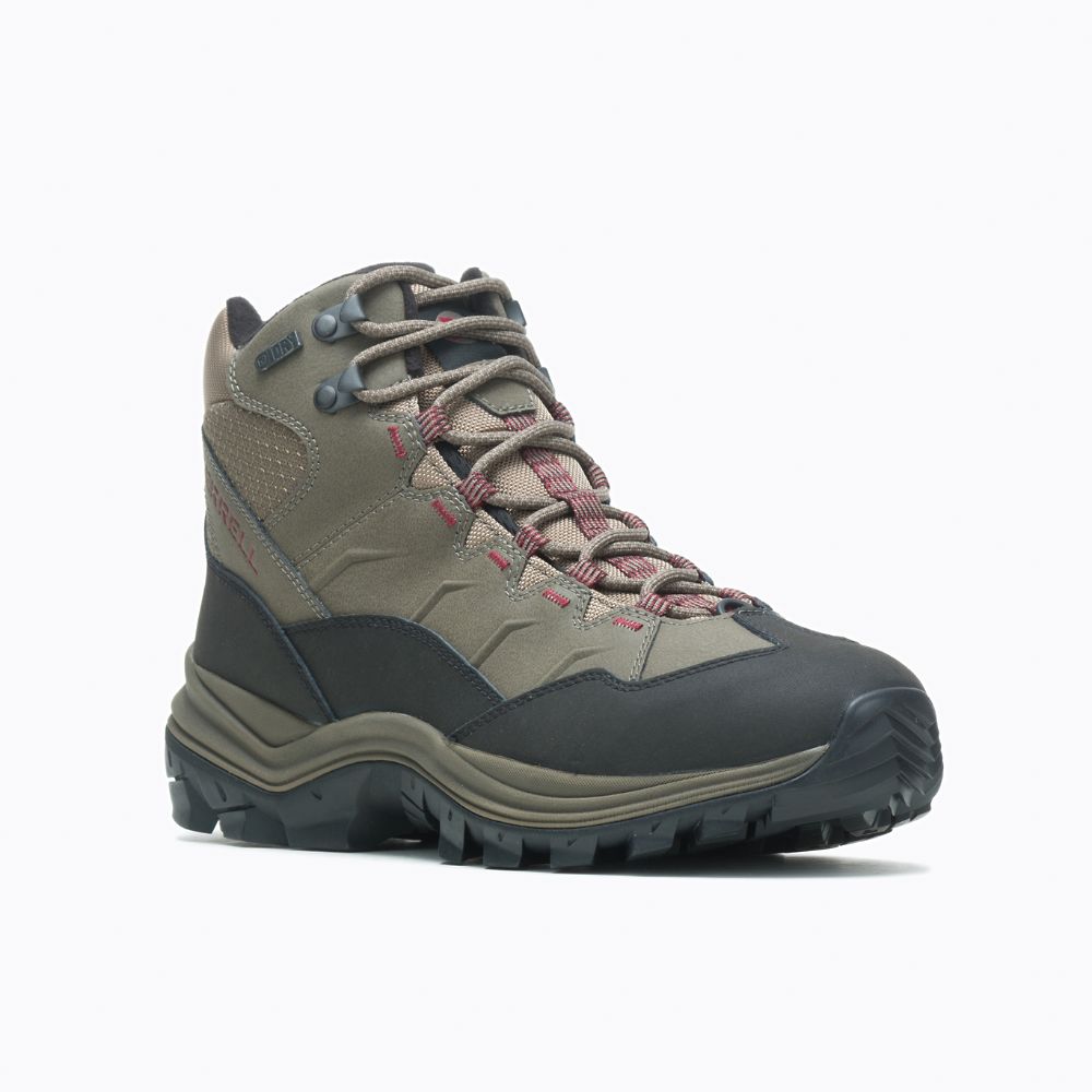 Merrell Thermo Chill Mid Waterproof Vízálló Bakancs Férfi Olivazöld | ME0525-HU