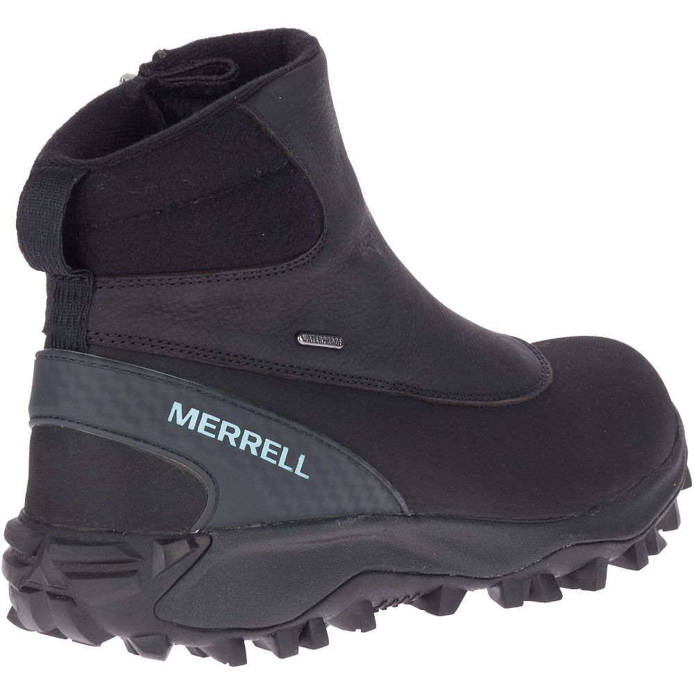 Merrell Thermo Kiruna Mid Zip Waterproof Vízálló Bakancs Női Fekete | ME1087-HU