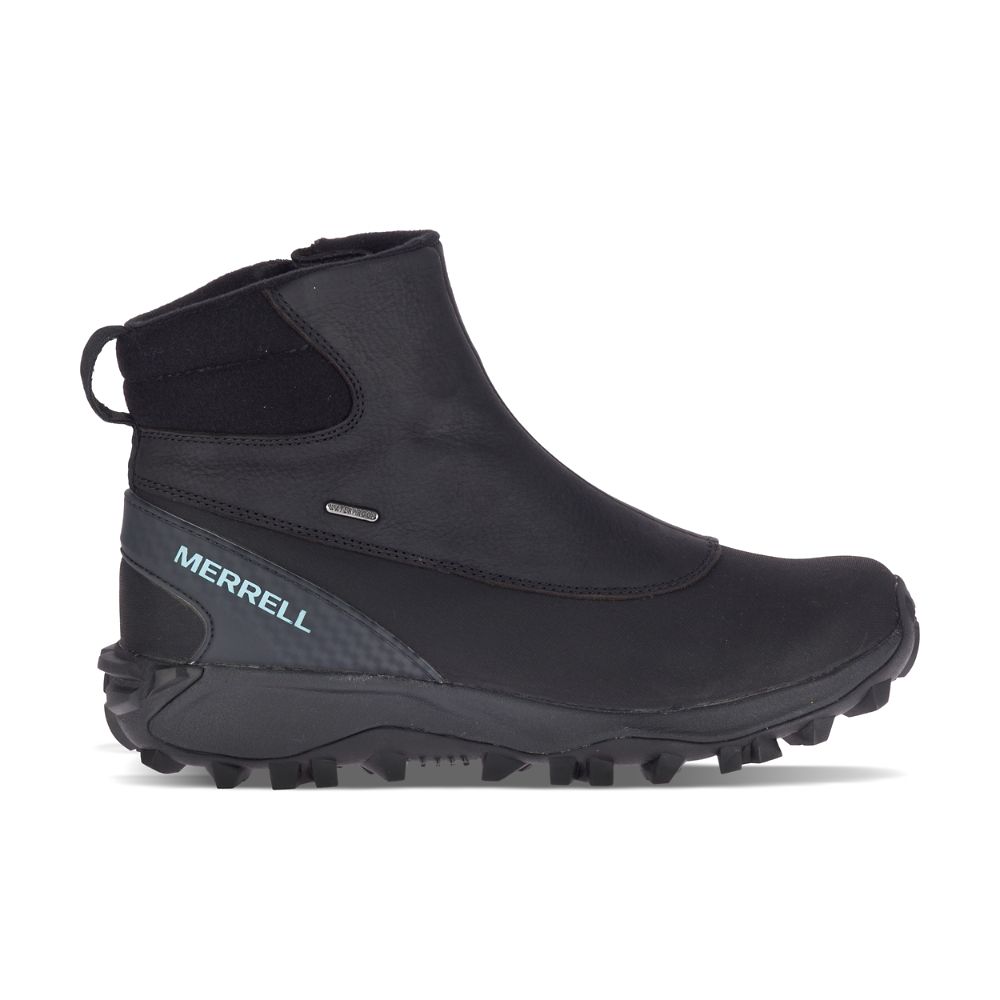 Merrell Thermo Kiruna Mid Zip Waterproof Vízálló Bakancs Női Fekete | ME1087-HU