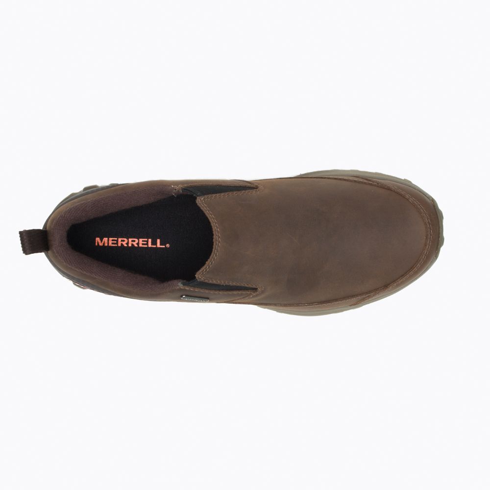 Merrell Thermo Kiruna Moc Waterproof Vízálló Cipő Férfi Kávé | ME0560-HU