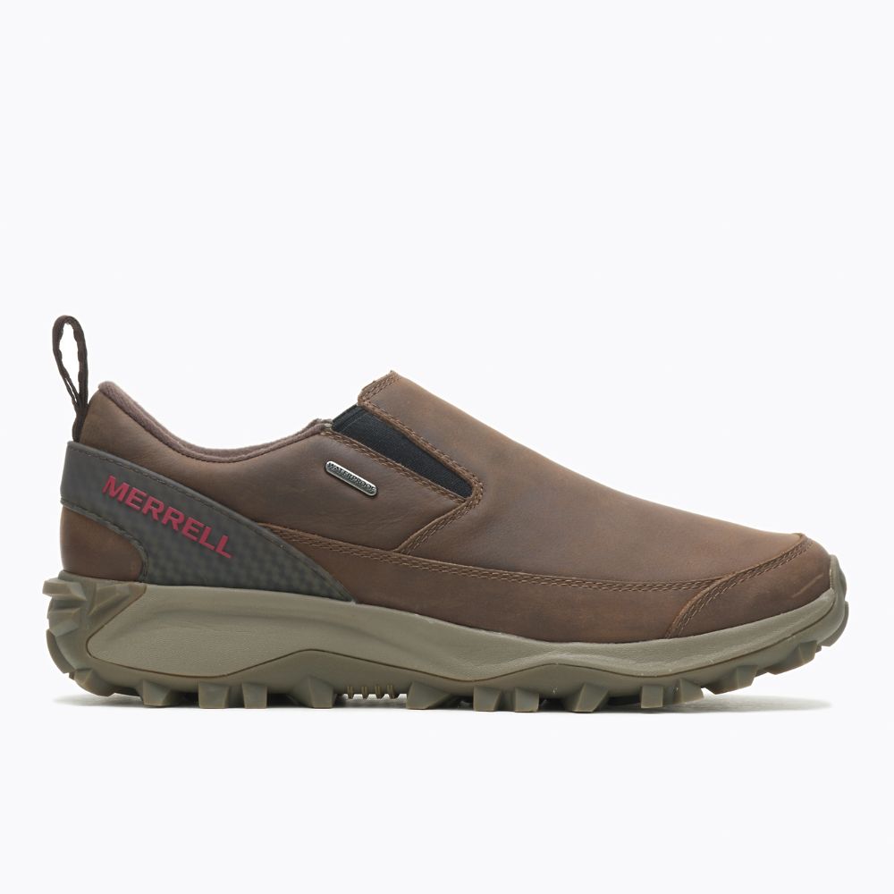 Merrell Thermo Kiruna Moc Waterproof Vízálló Cipő Férfi Kávé | ME0560-HU