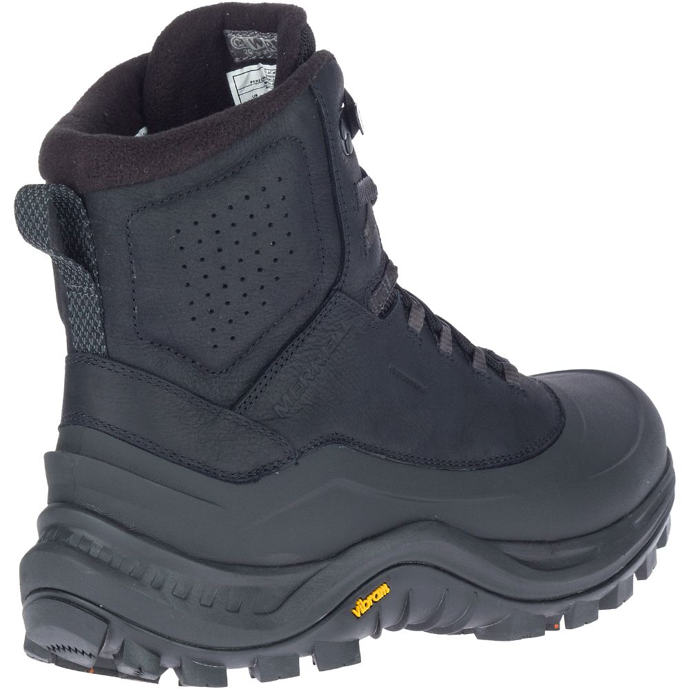 Merrell Thermo Overlook 2 Mid Waterproof Vízálló Bakancs Férfi Fekete | ME0529-HU