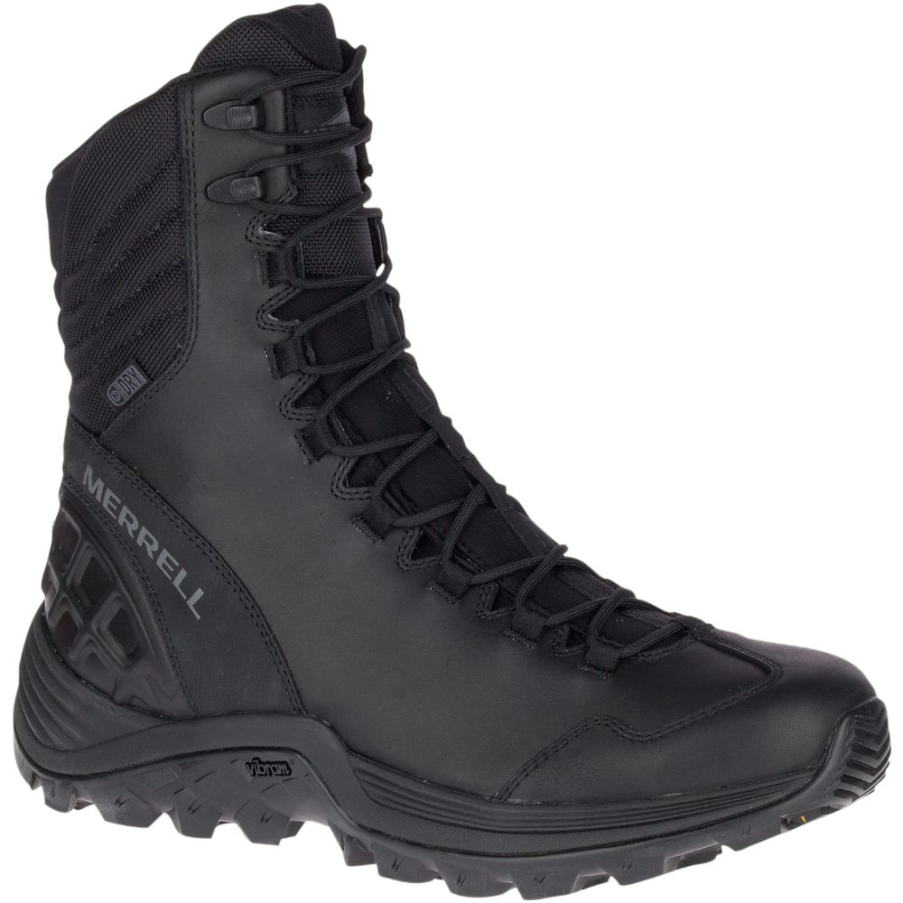 Merrell Thermo Rogue Tactical Waterproof Vízálló Bakancs Férfi Fekete | ME0530-HU