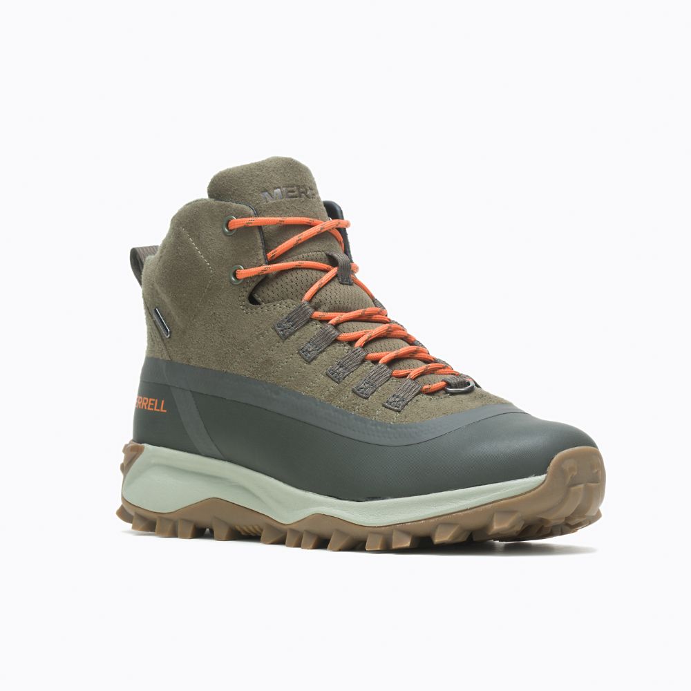 Merrell Thermo Snowdrift Mid Shell Waterproof Vízálló Bakancs Férfi Olivazöld | ME0532-HU