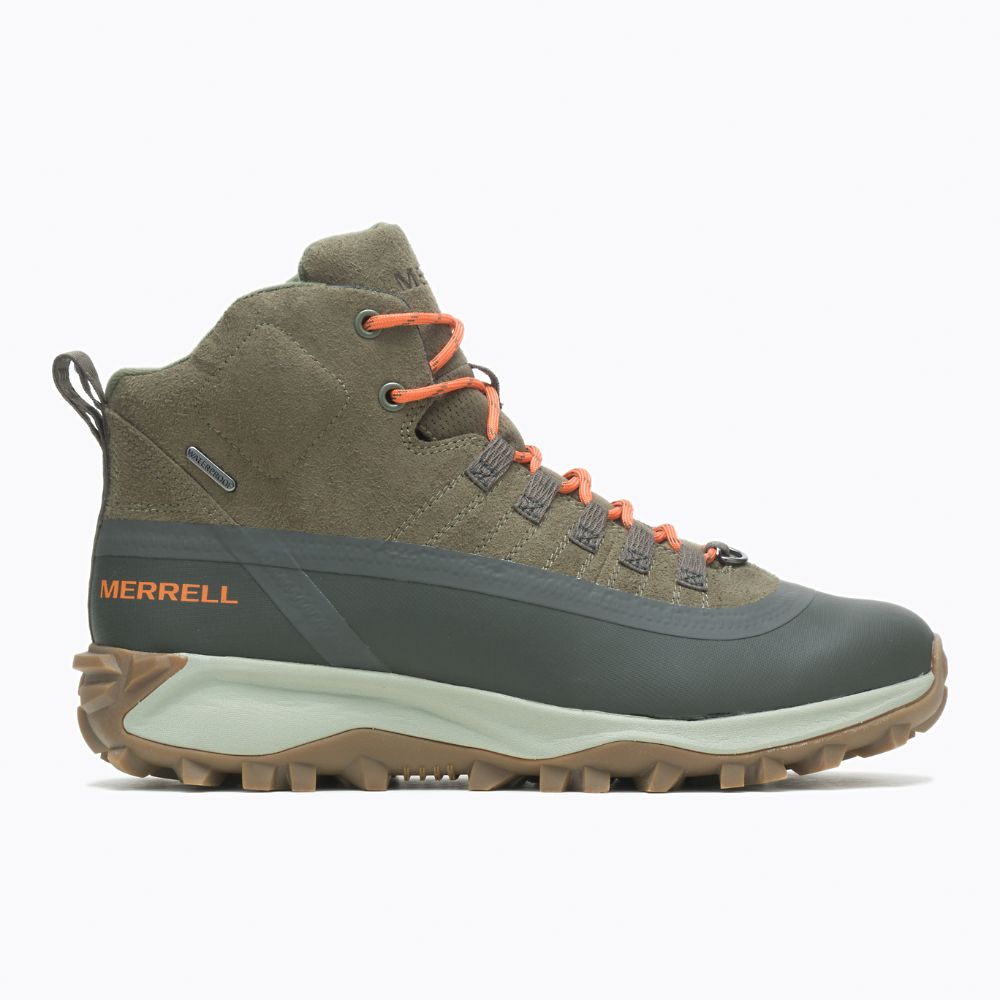 Merrell Thermo Snowdrift Mid Shell Waterproof Vízálló Bakancs Férfi Olivazöld | ME0532-HU