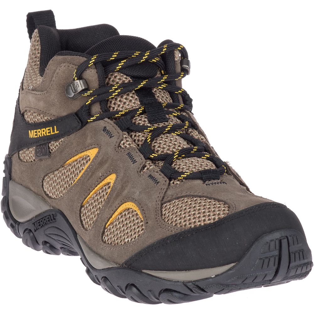 Merrell Yokota 2 Mid Wide Width Waterproof Vízálló Bakancs Férfi Barna | ME0534-HU