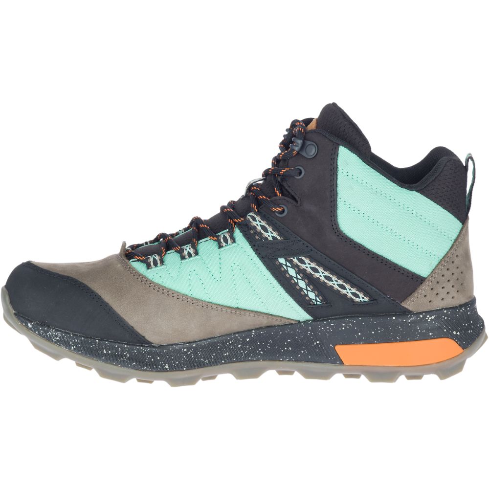 Merrell Zion Mid Hikers Sportcipő Férfi Türkiz | ME0461-HU