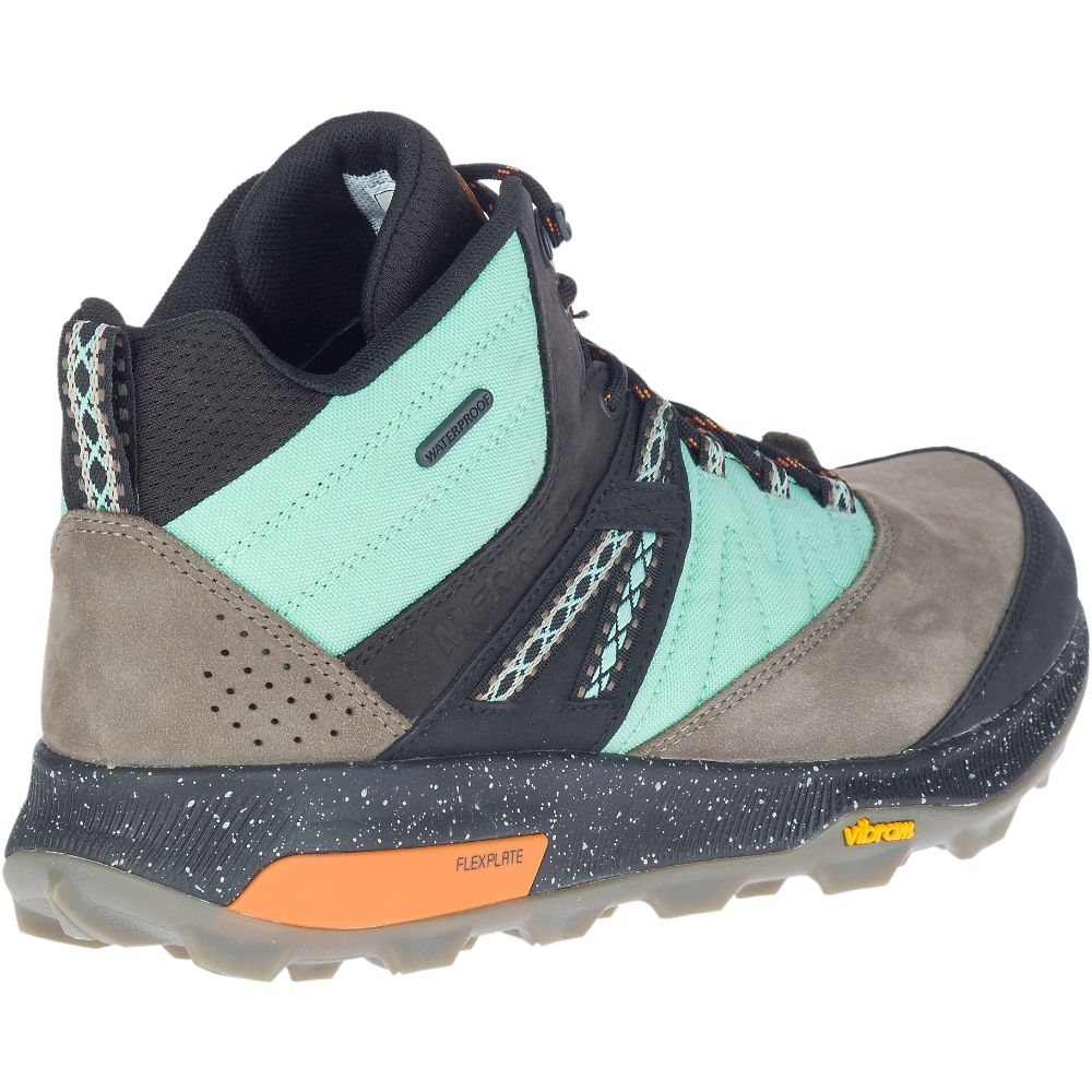 Merrell Zion Mid Waterproof Vízálló Bakancs Férfi Szürke | ME0535-HU