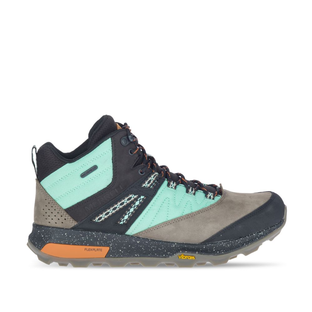 Merrell Zion Mid Waterproof Vízálló Bakancs Férfi Szürke | ME0535-HU