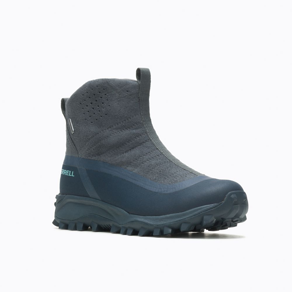 Merrell Zip Mid Csizma Női Sötétkék | ME0727-HU